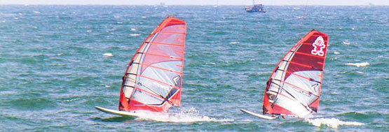independent windsurfing lessons at VKS