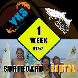 1 week surfboard rental in Asia
