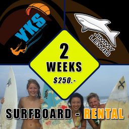 2 weeks surfboard rental in Asia