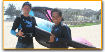 Kitesurf lessons in Mui Ne, Vietnam with VKS instructors